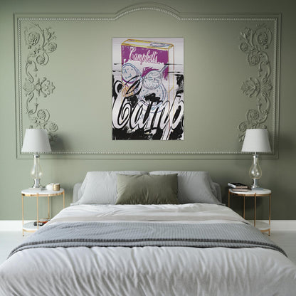 Campell's Onion Soup Box - Andy Warhol Brushed Aluminum Print - 70x100 cm / 28x40 inches | Andy Warhol Aluminum Print | Andy Warhol Prints