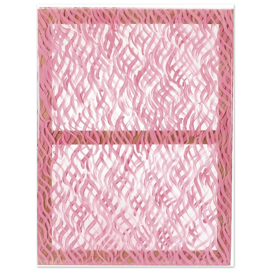 Carla Accardi - Segni rosa - 1967  75x100 cm / 30x40inches Fine Art Poster