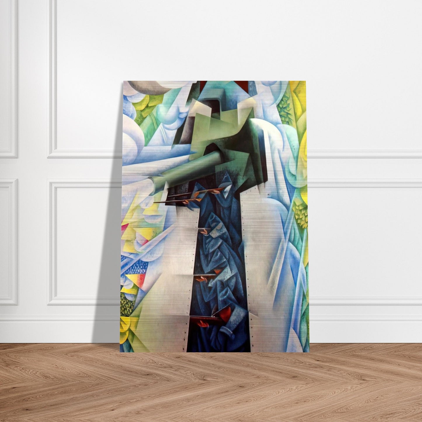 ARMTRAIN - Carlo Carra Brushed Aluminum Print - 70x100 cm / 28x40 inches | Carlo Carra Aluminum Print | Carlo Carra Prints