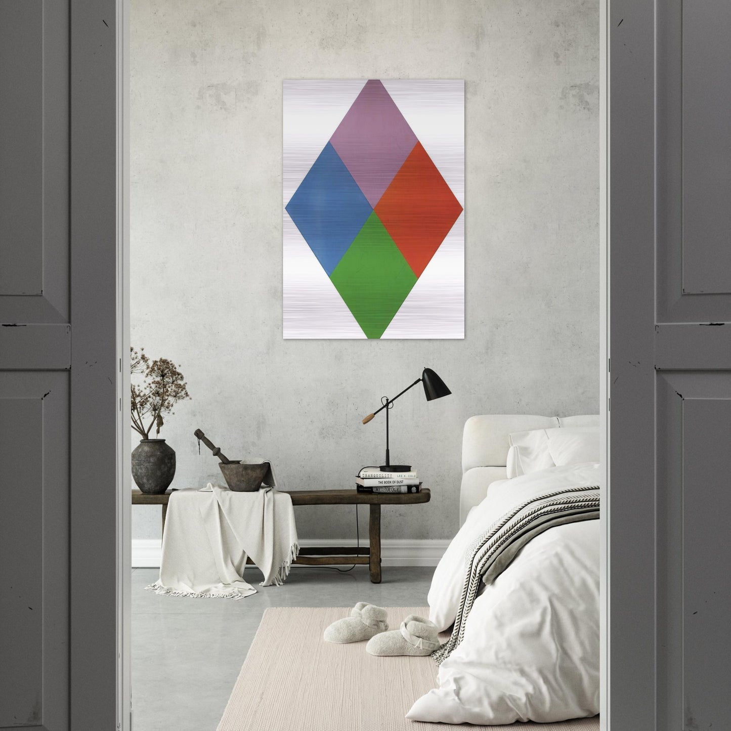 Aus violettem kern - 1967 - Max Bill Brushed Aluminum Print - 70x100 cm / 28x40 inches | Max Bill Aluminum Print | Max Bill Prints