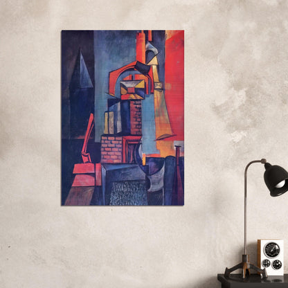 Towers - Max Ernst Brushed Aluminum Print - 70x100 cm / 28x40 inches | Max Ernst Aluminum Print | Max Ernst Prints