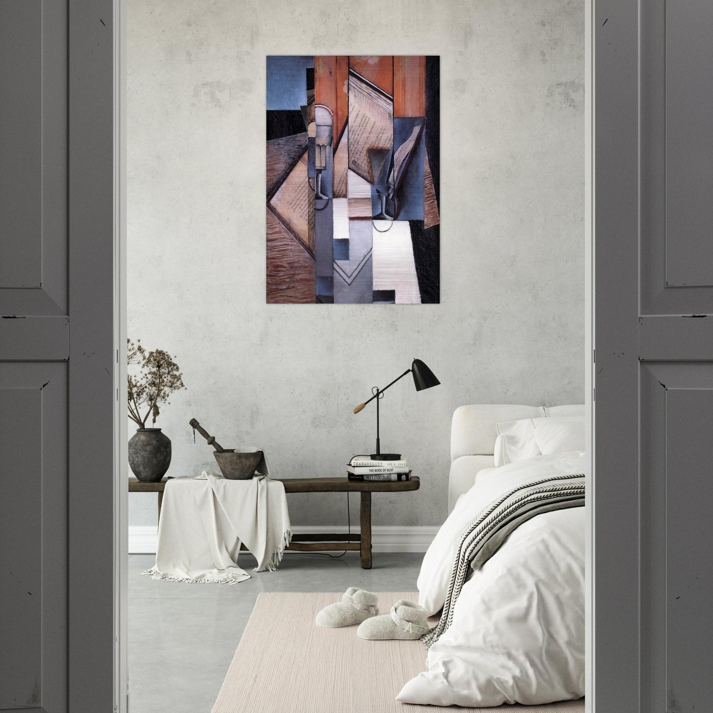 THE BOOK 1913 - Juan Gris Brushed Aluminum Print - 70x100 cm / 28x40 inches | Juan Gris Aluminum Print | Juan Gris Prints