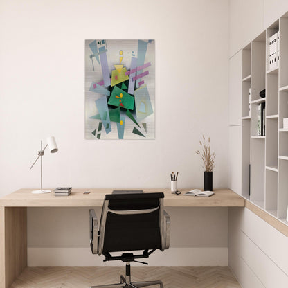 INVENTION COMPOSITION 31 1933 - Rudolf Bauer Brushed Aluminum Print - 70x100 cm / 28x40 inches | Rudolf Bauer Aluminum Print | Rudolf Bauer Prints