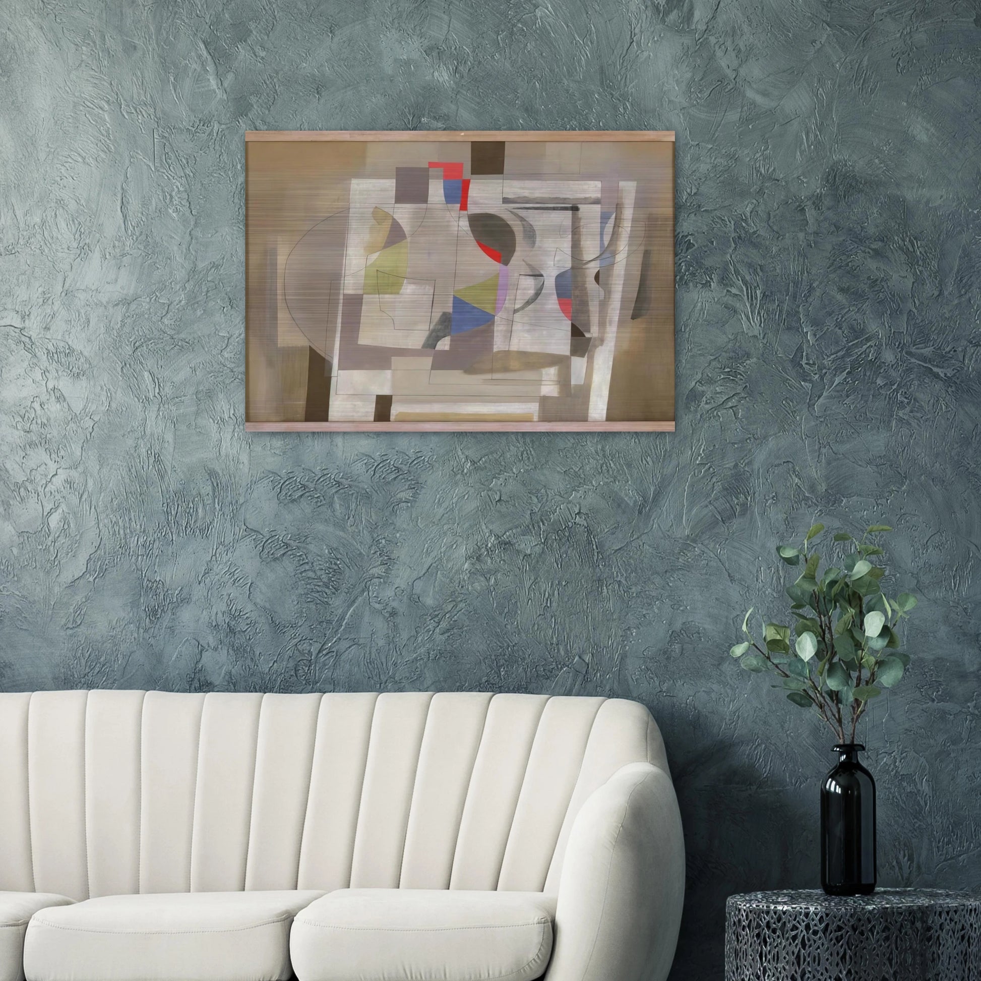 Feb 2-54 - 1954 - Ben Nicholson Brushed Aluminum Print - 70x100 cm / 28x40 inches | Ben Nicholson Aluminum Print | Ben Nicholson Prints