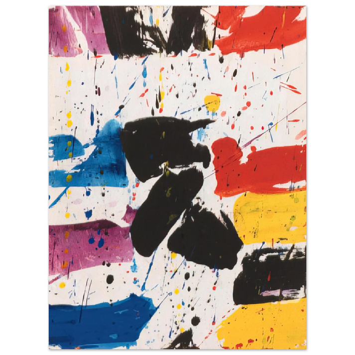 Sam Francis - Hommage to Alfred Jensen  75x100 cm / 30x40inches Fine Art Poster