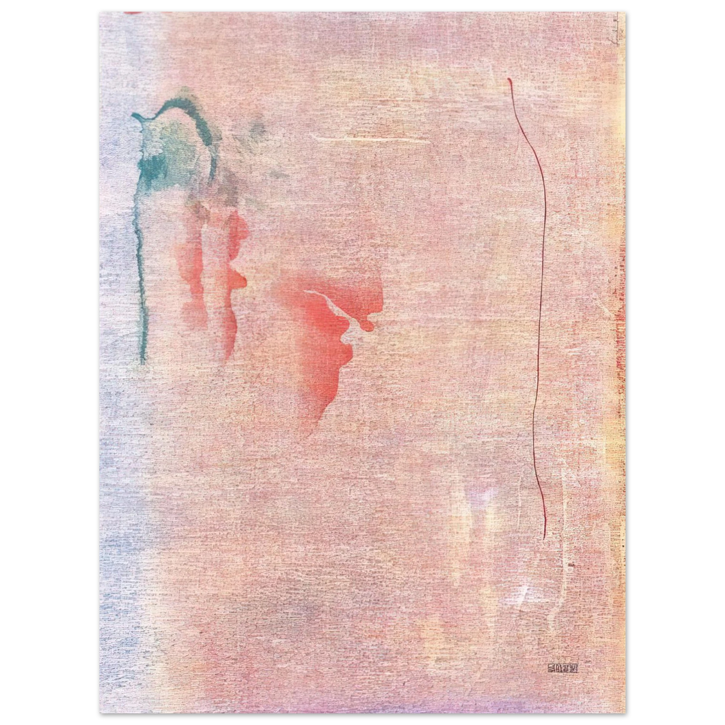 Helen Frankenthaler - Cedar Hill - 1983 Wall art - 60x80 cm / 24x32 inches - Premium Wooden Framed Poster With Fine Art Paper-canvas - Black frame