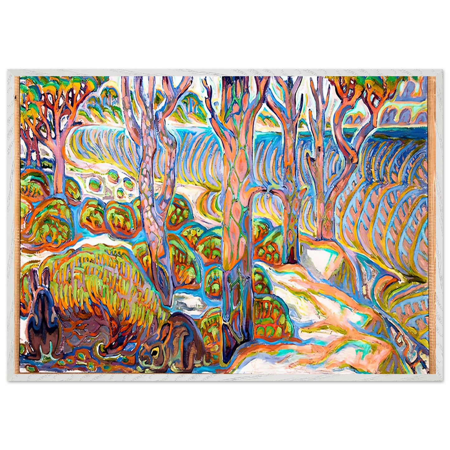 Walter Inglis Anderson - Walter Anderson Wall art - 30x40 cm / 12x16 inches - Premium Wooden Framed Poster With Fine Art Paper-canvas - Black frame