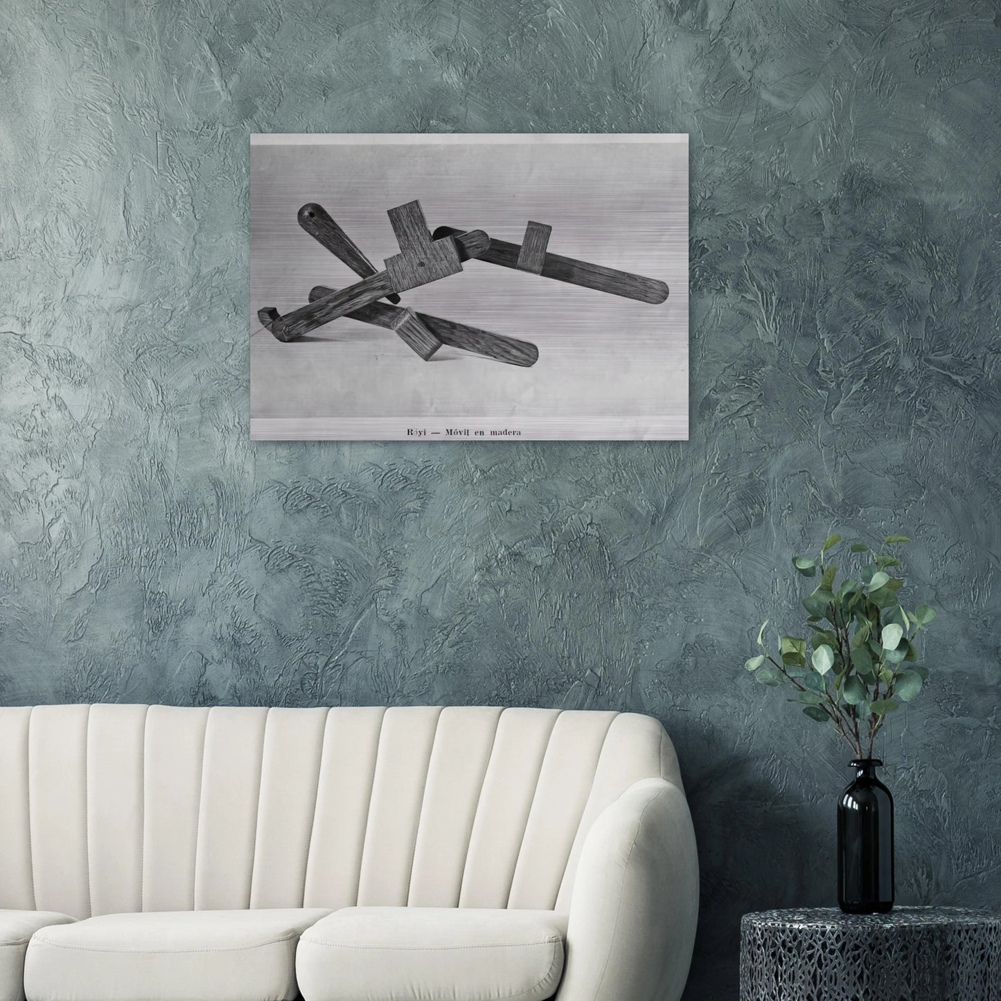 Röyi - 1945 - Gyula Kosice Brushed Aluminum Print - 70x100 cm / 28x40 inches | Gyula Kosice Aluminum Print | Gyula Kosice Prints