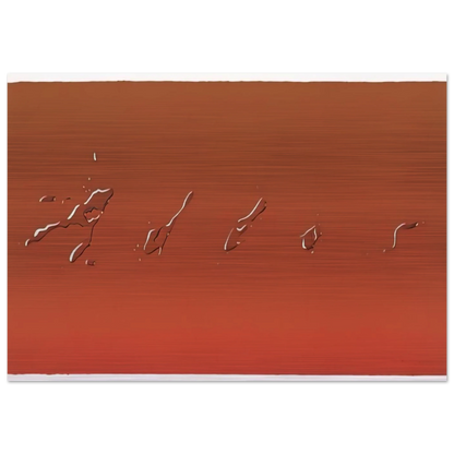 ADIOS 1969 - Edward Ruscha Brushed Aluminum Print - 70x100 cm / 28x40 inches | Edward Ruscha Aluminum Print | Edward Ruscha Prints