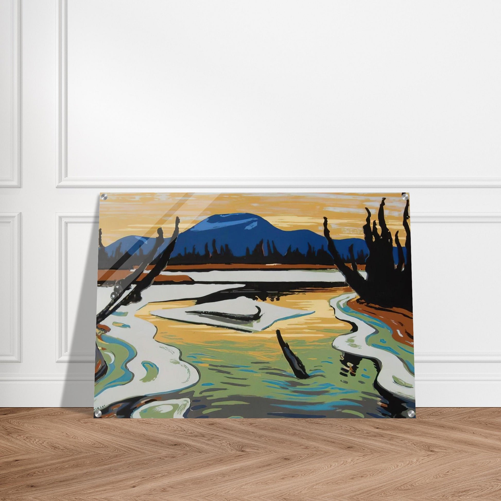 Smart River Alaska - 1945 - A.Y. Jackson Acrylic Print - 70x100 cm / 28x40″ inches | A.Y. Jackson Wall Art | A.Y. Jackson Prints