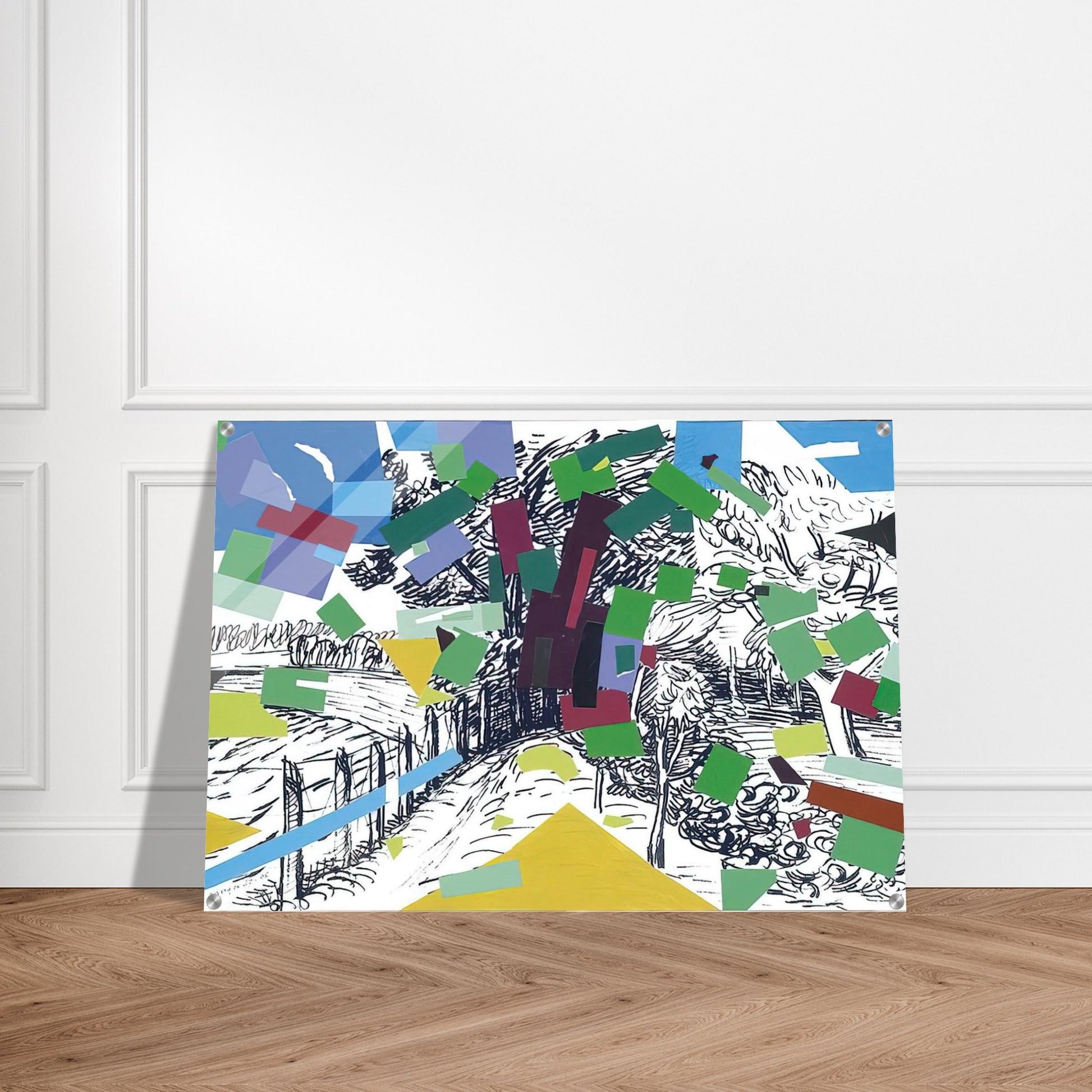 Polish Landscape - 2006 - Wojciech Fangor Acrylic Print - 70x100 cm / 28x40″ inches