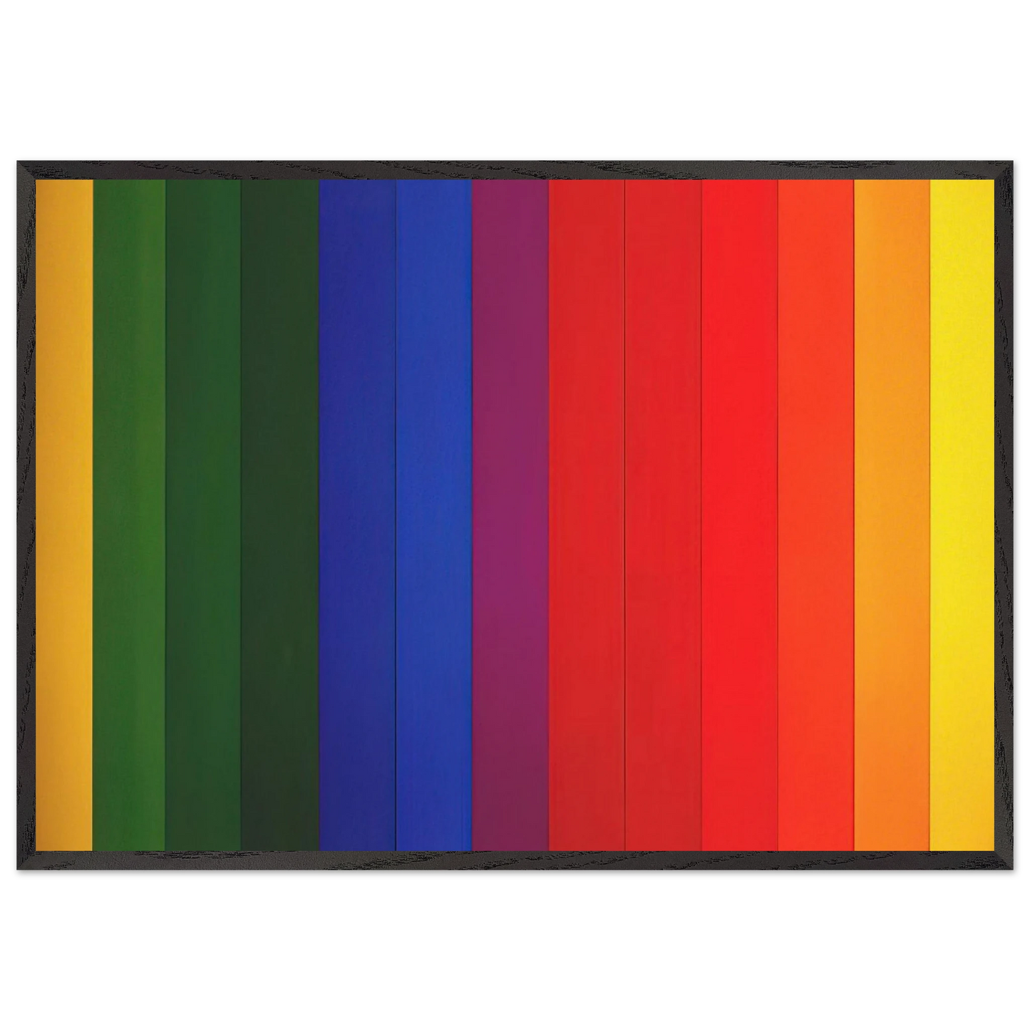 Spectrum III - Ellsworth Kelly 70x100 cm / 28x40 inches Framed Art Print – Black Wooden Frame