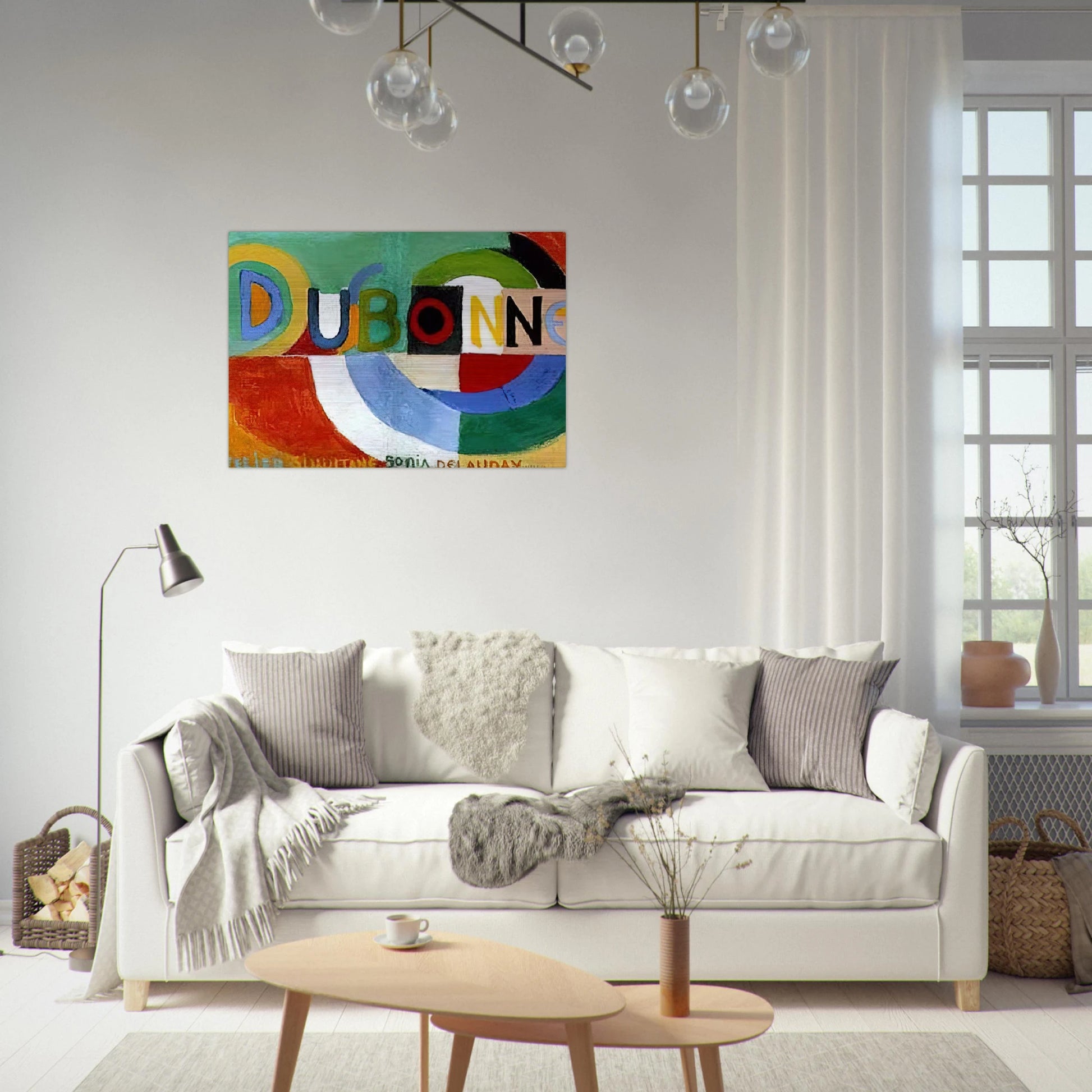 DUBONNET - Sonia Delaunay Brushed Aluminum Print - 70x100 cm / 28x40 inches | Sonia Delaunay Aluminum Print | Sonia Delaunay Prints