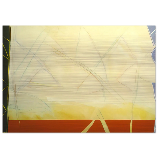 Rights Of Man 6 - 1988 - Ronnie Landfield Brushed Aluminum Print - 70x100 cm / 28x40 inches | Ronnie Landfield Aluminum Print | Ronnie Landfield Prints