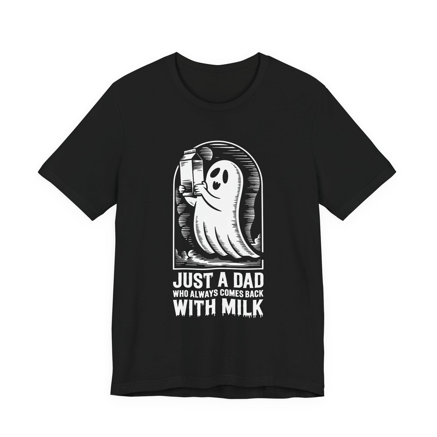 gewoon een papa die altijd melk mee terugnam halloween T-shirt - Unisex Jersey korte mouw T-shirt
