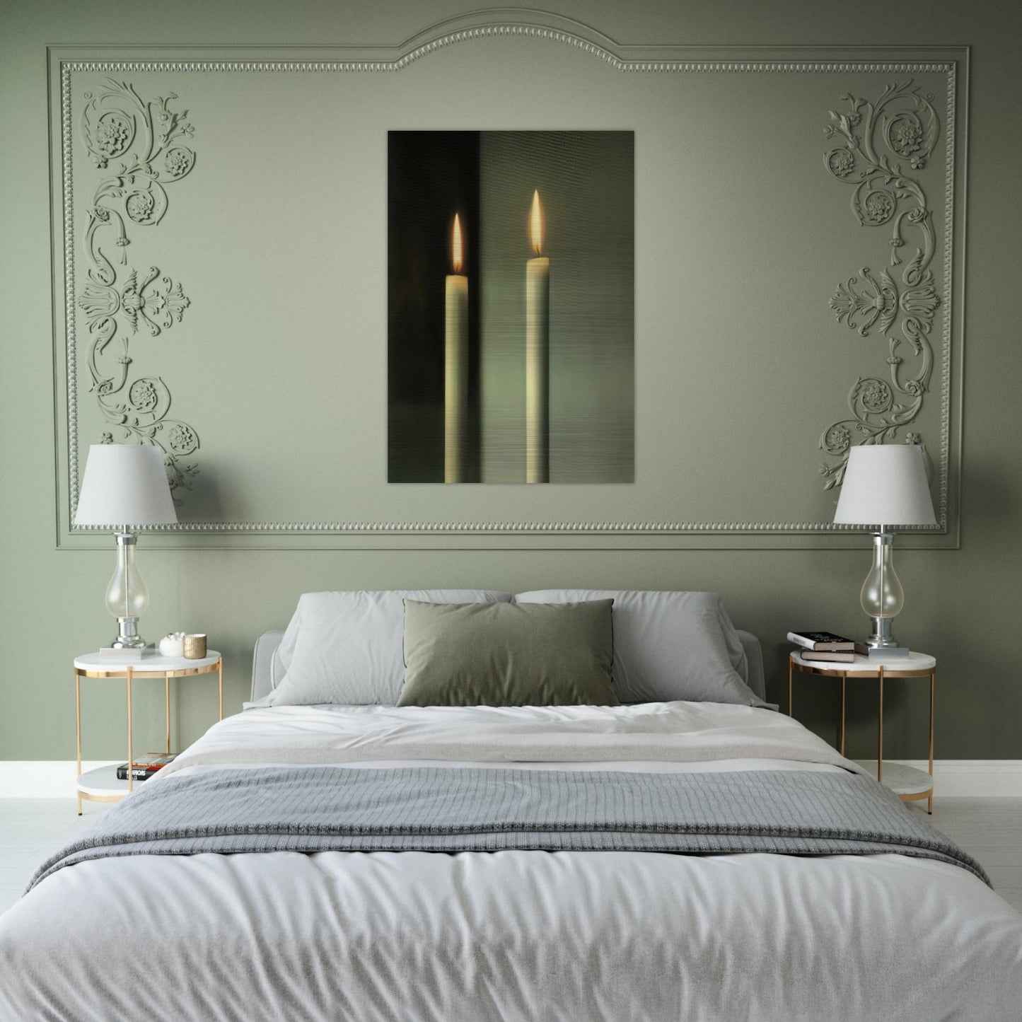 CANDLES - Gerhard Richter Brushed Aluminum Print - 70x100 cm / 28x40 inches | Gerhard Richter Aluminum Print | Gerhard Richter Prints