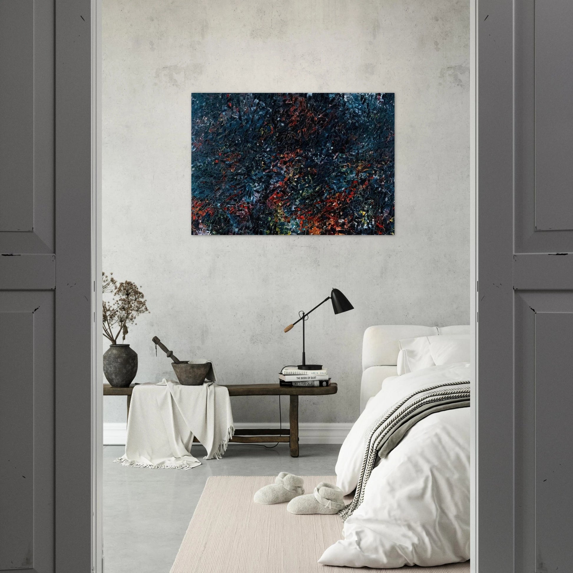 Forestine - Jean-Paul Riopelle Brushed Aluminum Print - 70x100 cm / 28x40 inches | Jean-Paul Riopelle Aluminum Print | Jean-Paul Riopelle Prints