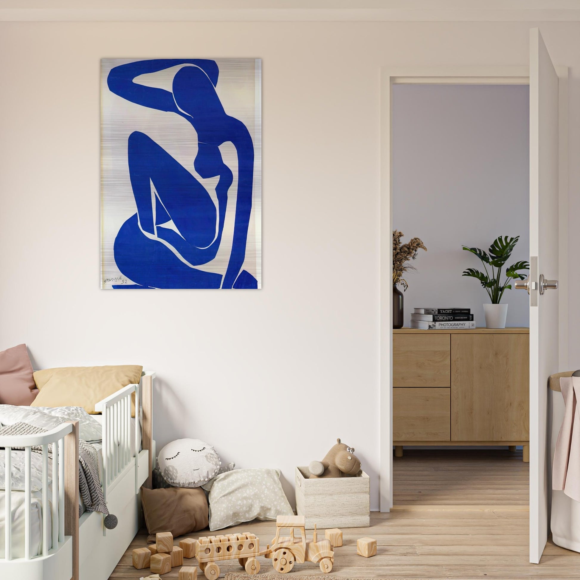 BLUE NUDE 1 - Henri Matisse Brushed Aluminum Print - 70x100 cm / 28x40 inches | Henri Matisse Aluminum Print | Henri Matisse Prints
