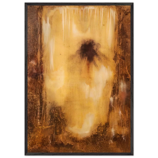 Homage of Melville - Paul Jenkins 70x100 cm / 28x40 inches Framed Art Print – Black Wooden Frame