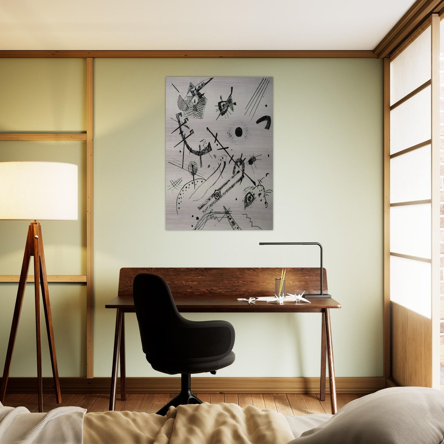 SMALL WORLDS XI 1922 - Wassily Kandinsky Brushed Aluminum Print - 70x100 cm / 28x40 inches | Wassily Kandinsky Aluminum Print | Wassily Kandinsky Prints