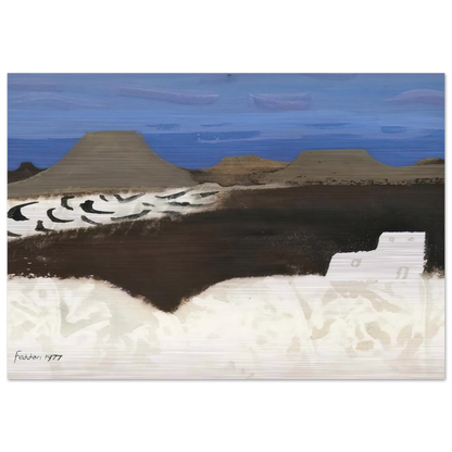 Lanzarote - 1977 - Mary Fedden Brushed Aluminum Print - 70x100 cm / 28x40 inches | Mary Fedden Aluminum Print | Mary Fedden Prints