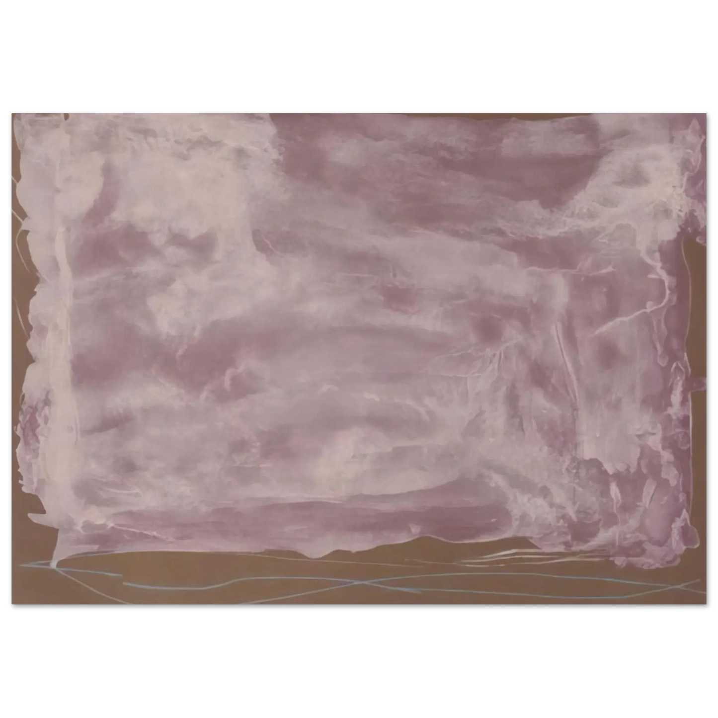 Helen Frankenthaler - Soho Dreams - 1987 Wall art - 45x60 cm / 18x24 Inches - Premium Wooden Framed Poster With Fine Art Paper - Black frame