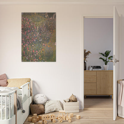 ITALIAN HORTICULTURAL LANDSCAPE - Gustav Klimt Brushed Aluminum Print - 70x100 cm / 28x40 inches | Gustav Klimt Aluminum Print | Gustav Klimt Prints
