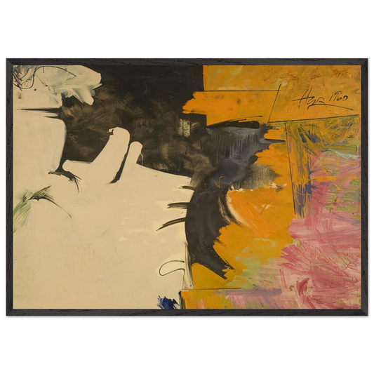 Psychoseismorama II - 1960 - Hassel Smith 70x100 cm / 28x40 inches Framed Art Print – Black Wooden Frame