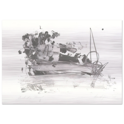 The Hero Leaves His Ship - Grace Hartigan Brushed Aluminum Print - 70x100 cm / 28x40 inches | Grace Hartigan Aluminum Print | Grace Hartigan Prints