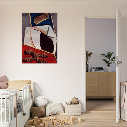 GREETINGS FROM A DISTANT FRIEND - Giorgio de Chirico Brushed Aluminum Print - 70x100 cm / 28x40 inches | Giorgio de Chirico Aluminum Print | Giorgio de Chirico Prints