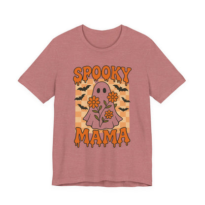 Spooky Mama Groovy Vintage Ghost Halloween Spooky Mom Mother