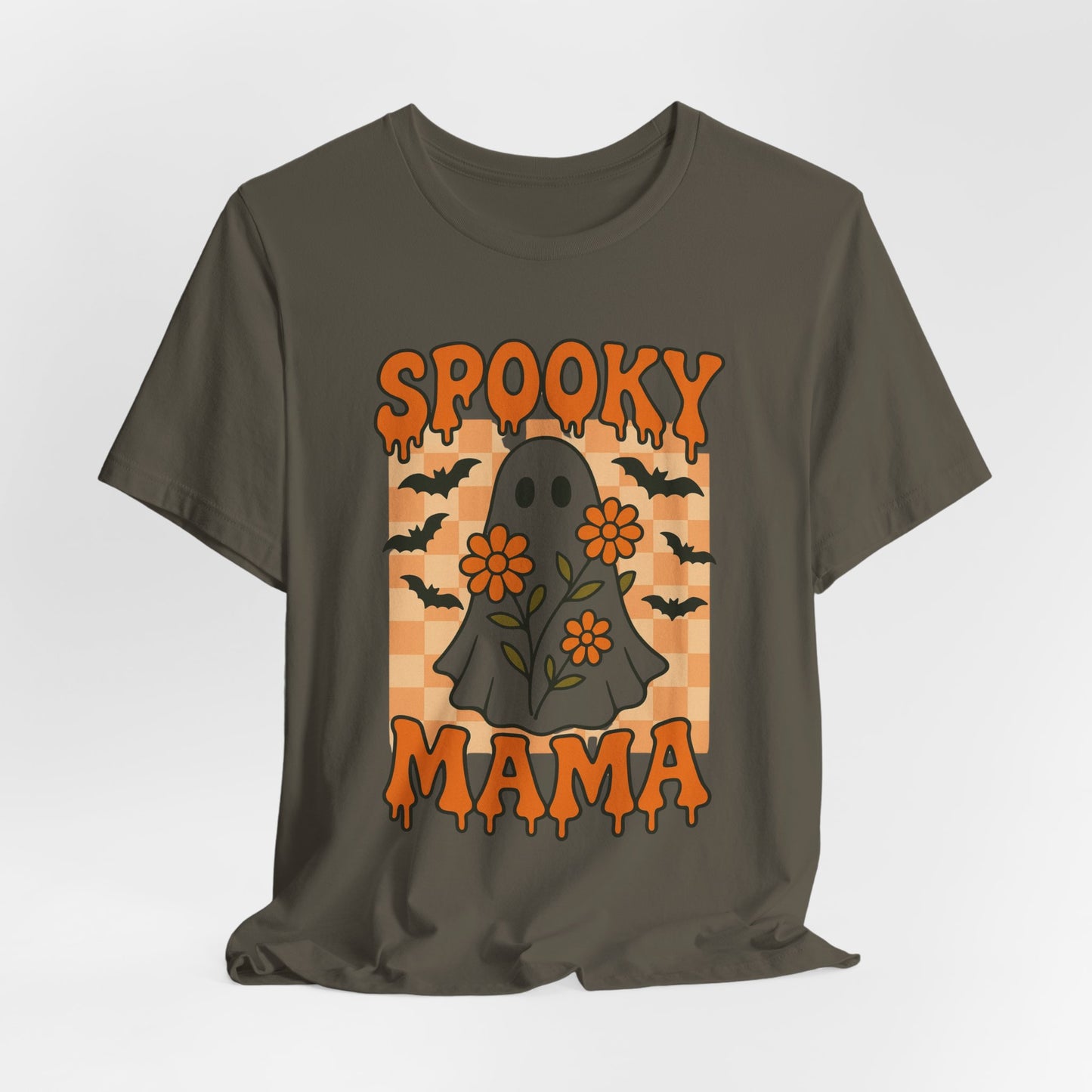 Spooky Mama Groovy Vintage Ghost Halloween Spooky Mom Mother