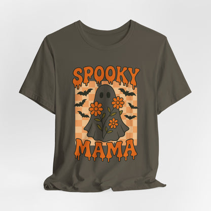 Spooky Mama Groovy Vintage Ghost Halloween Spooky Mom Mother