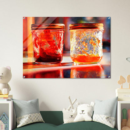 Smears of Jam, Lights of Jelly - 2007 - Mary Pratt Acrylic Print - 70x100 cm / 28x40″ inches