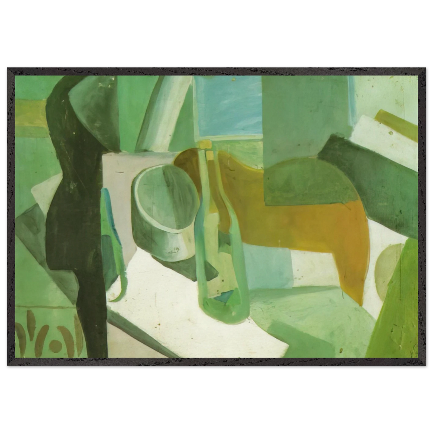 STILL LIFE 4 N2 - Salvador Dali 70x100 cm / 28x40 inches Framed Art Print – Black Wooden Frame