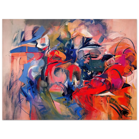 Miriam Schapiro - Fanfare - 1968  75x100 cm / 30x40inches Fine Art Poster