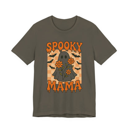 Spooky Mama Groovy Vintage Ghost Halloween Spooky Mom Mother