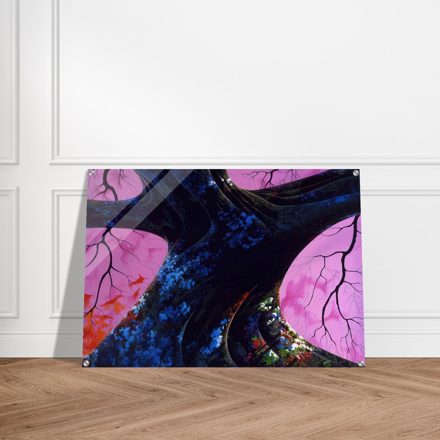 Giant Oak - Eyvind Earle Acrylic Print - 70x100 cm / 28x40″ inches | Eyvind Earle Wall Art | Eyvind Earle Prints