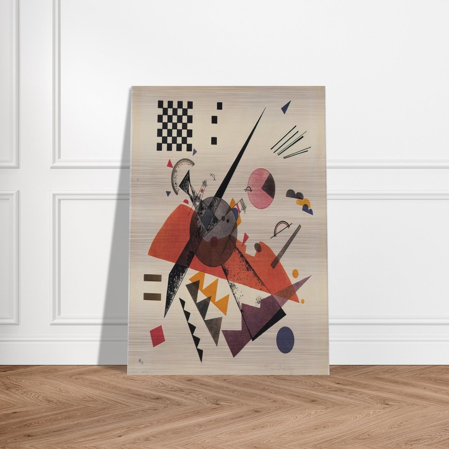 ORANGE 1923 - Wassily Kandinsky Brushed Aluminum Print - 70x100 cm / 28x40 inches | Wassily Kandinsky Aluminum Print | Wassily Kandinsky Prints