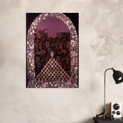 Shrine for the Egg - PD Pattern and Decoration - Miriam Schapiro Brushed Aluminum Print - 70x100 cm / 28x40 inches | Miriam Schapiro Aluminum Print | Miriam Schapiro Prints