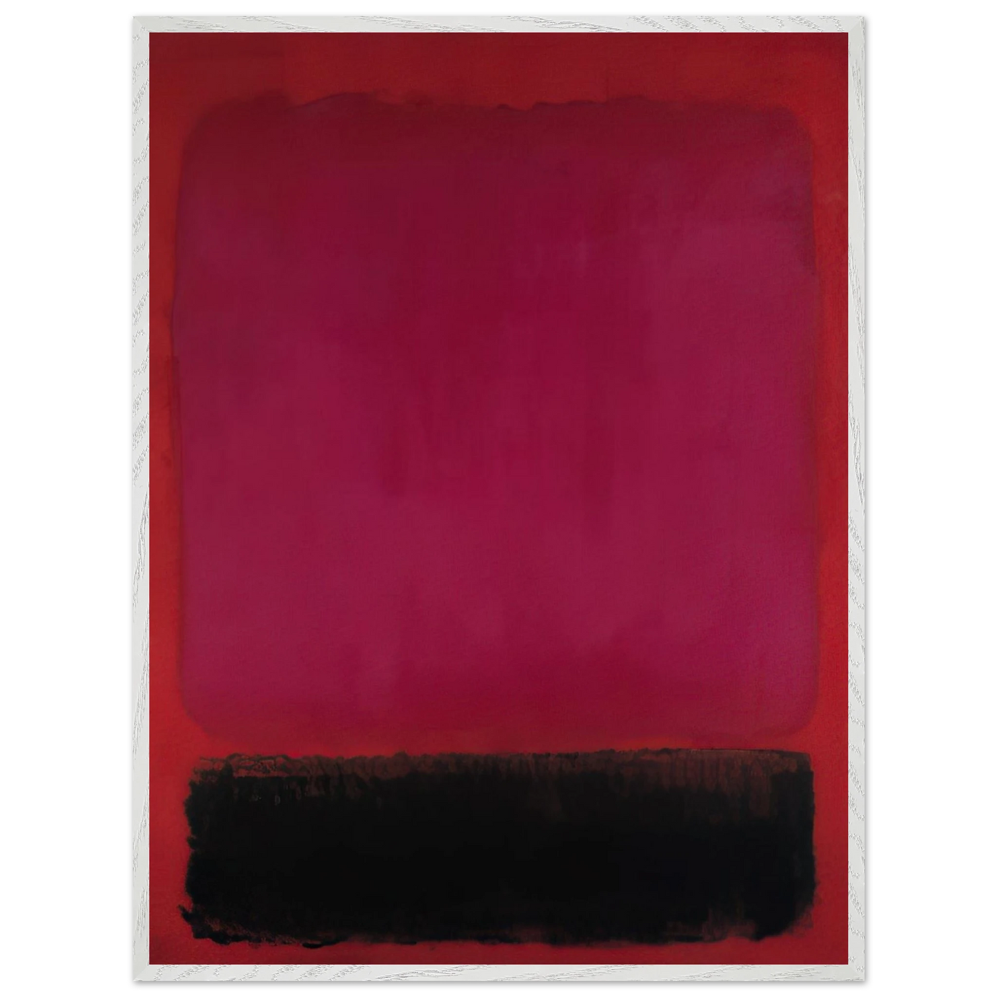 Helen Frankenthaler - Untitled - 1967 Wall art - 60x80 cm / 24x32 inches - Premium Wooden Framed Poster With Fine Art Paper-canvas - White frame