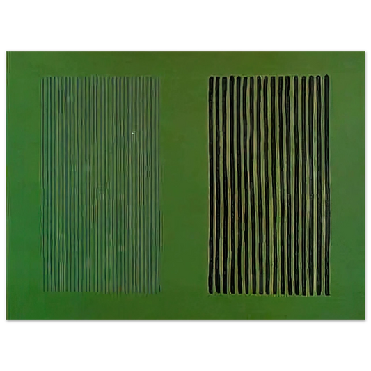 Gene Davis - Green Giant - 1980  75x100 cm / 30x40inches Fine Art Poster