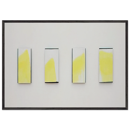 Ohne Titel - 1977 - Blinky Palermo 70x100 cm / 28x40 inches Framed Art Print – Black Wooden Frame