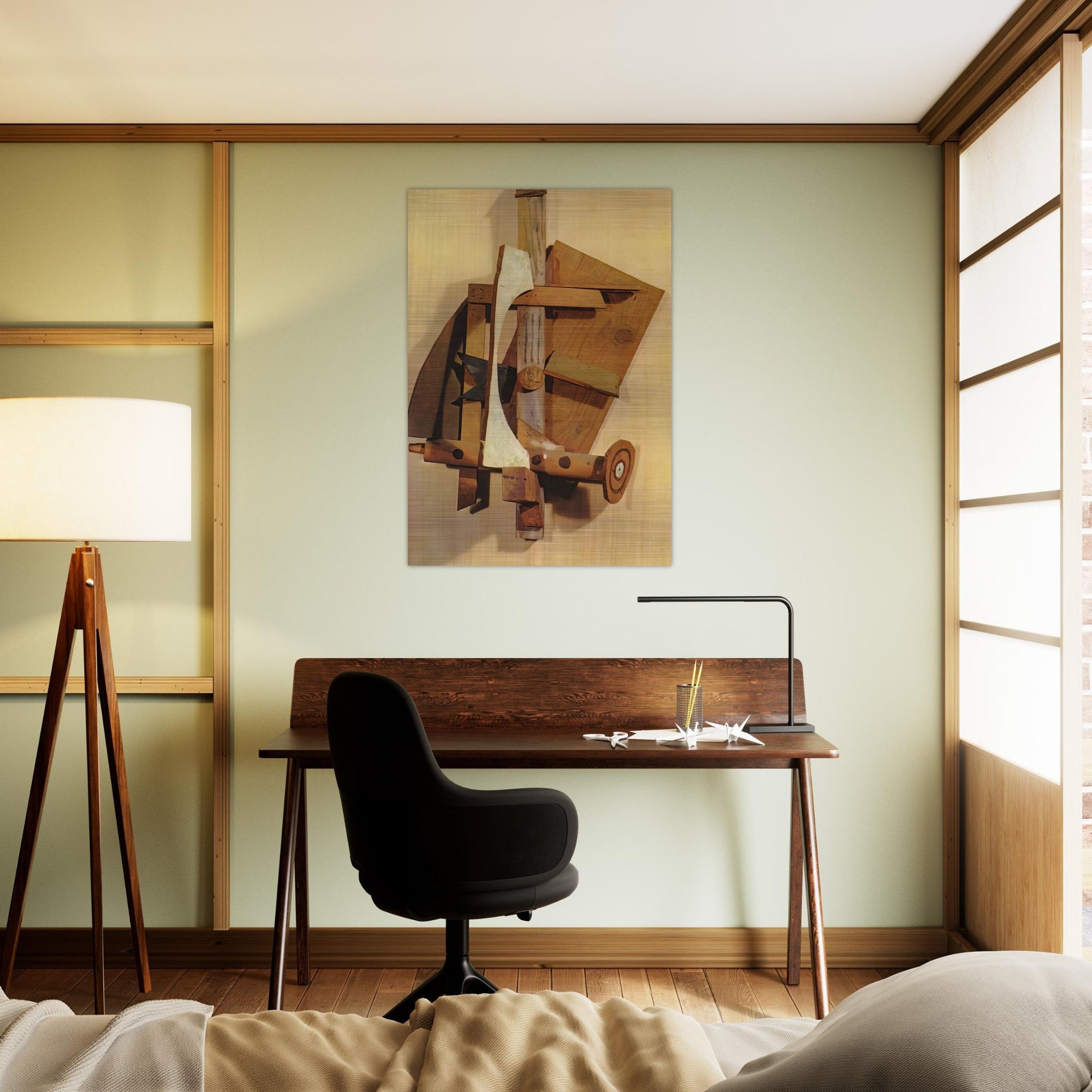 Mandolin - Pablo Picasso Brushed Aluminum Print - 70x100 cm / 28x40 inches | Pablo Picasso Aluminum Print | Pablo Picasso Prints