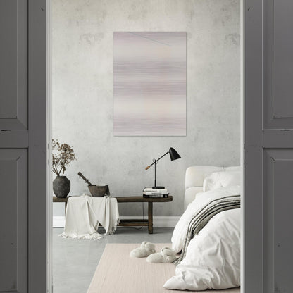 Blue Line - Robert Ryman Brushed Aluminum Print - 70x100 cm / 28x40 inches | Robert Ryman Aluminum Print | Robert Ryman Prints