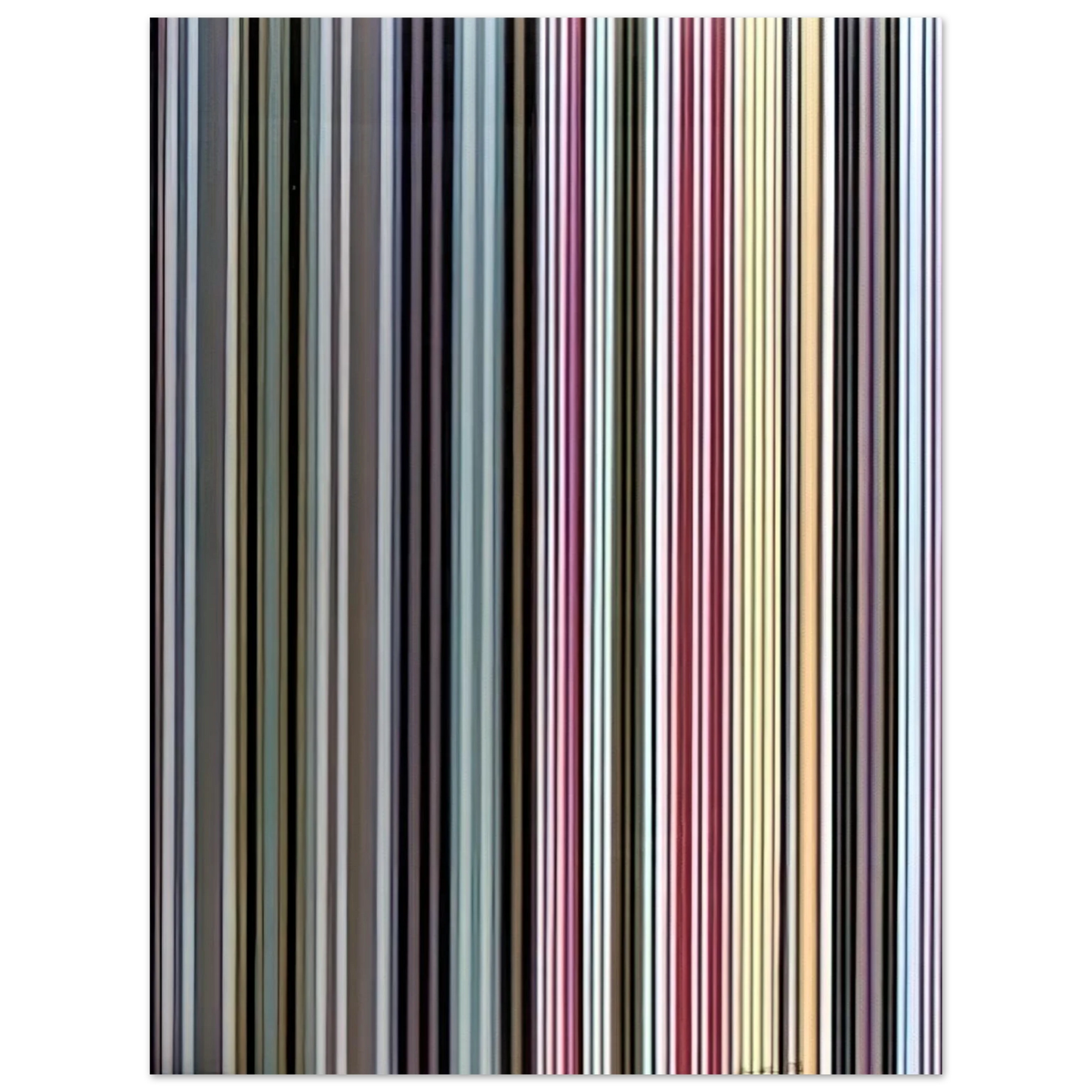 Gene Davis - Black Dahlia - 1971  75x100 cm / 30x40inches Fine Art Poster
