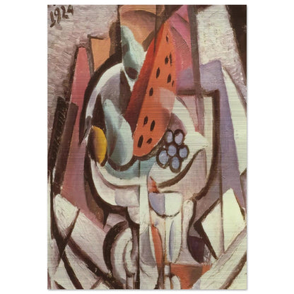 STILL LIFE WATERMELON - Salvador Dali Brushed Aluminum Print - 70x100 cm / 28x40 inches | Salvador Dali Aluminum Print | Salvador Dali Prints