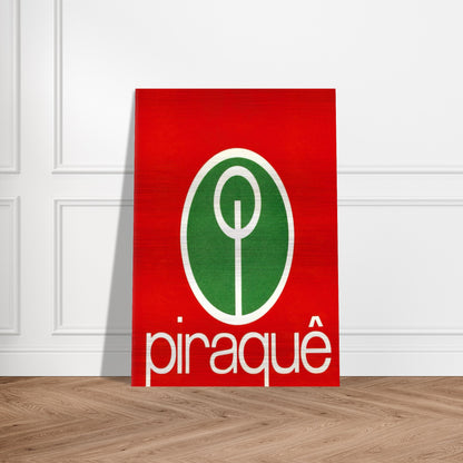 Logo Piraquê - 1970 - Lygia Pape Brushed Aluminum Print - 70x100 cm / 28x40 inches | Lygia Pape Aluminum Print | Lygia Pape Prints
