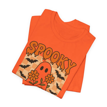 Spooky Mama Groovy Vintage Ghost Halloween Spooky Mom Mother