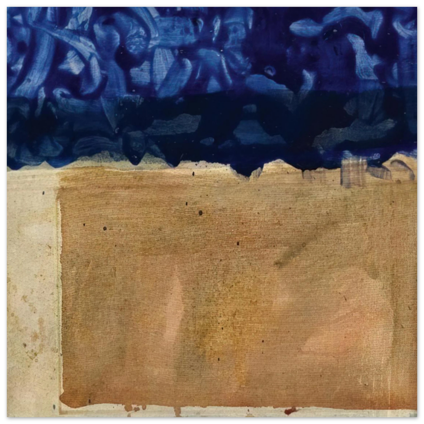 Helen Frankenthaler - Shoreline - 1952 Wall art - 30x30 cm / 12x12 inches - Fine Art Poster-canvas - -